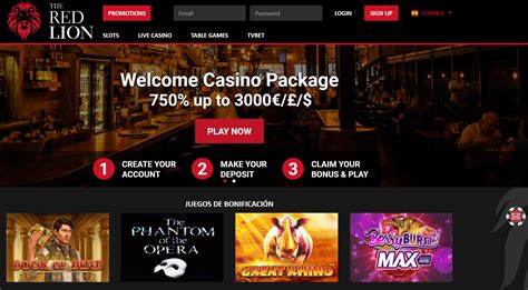 The red lion casino app